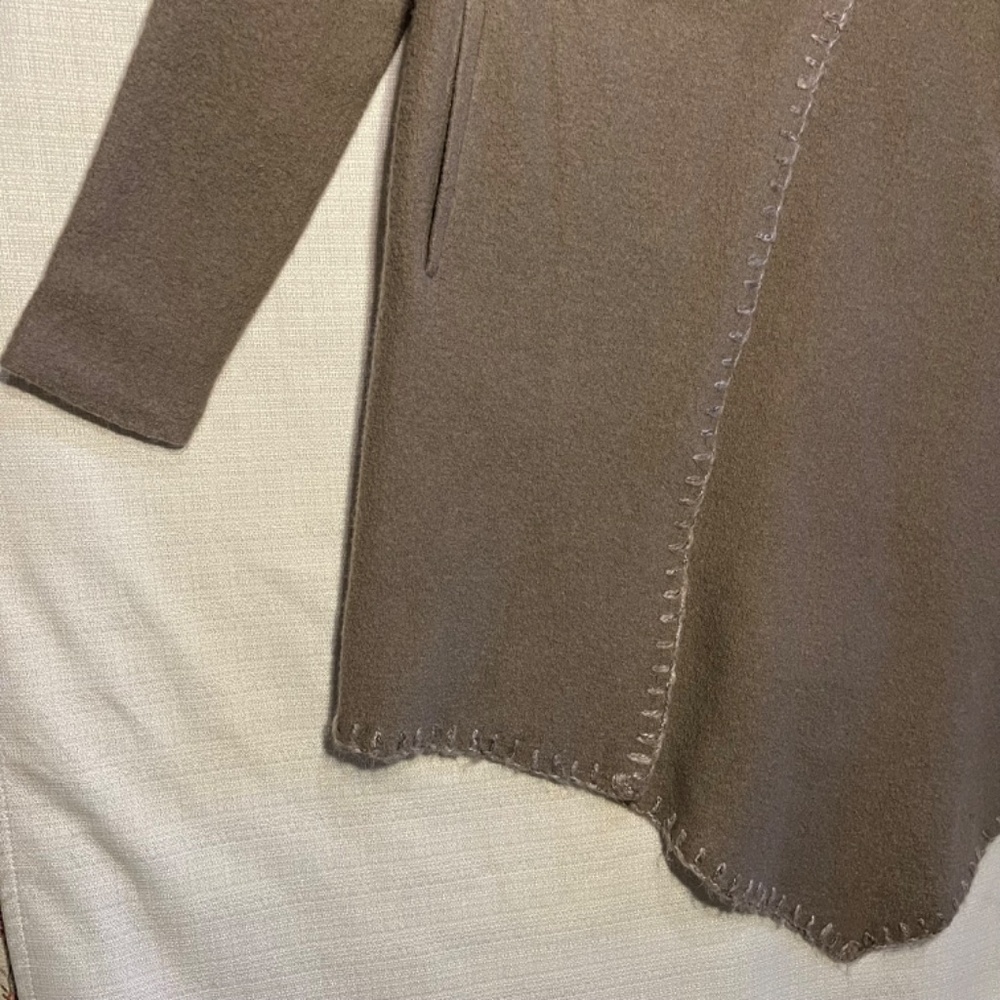 Asymmetrical Boiled-Wool Coat - image 8